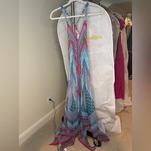 Aratta Stunning Eva Dress - V-Neck Sleeveless Sundress Maxi 100% cotton